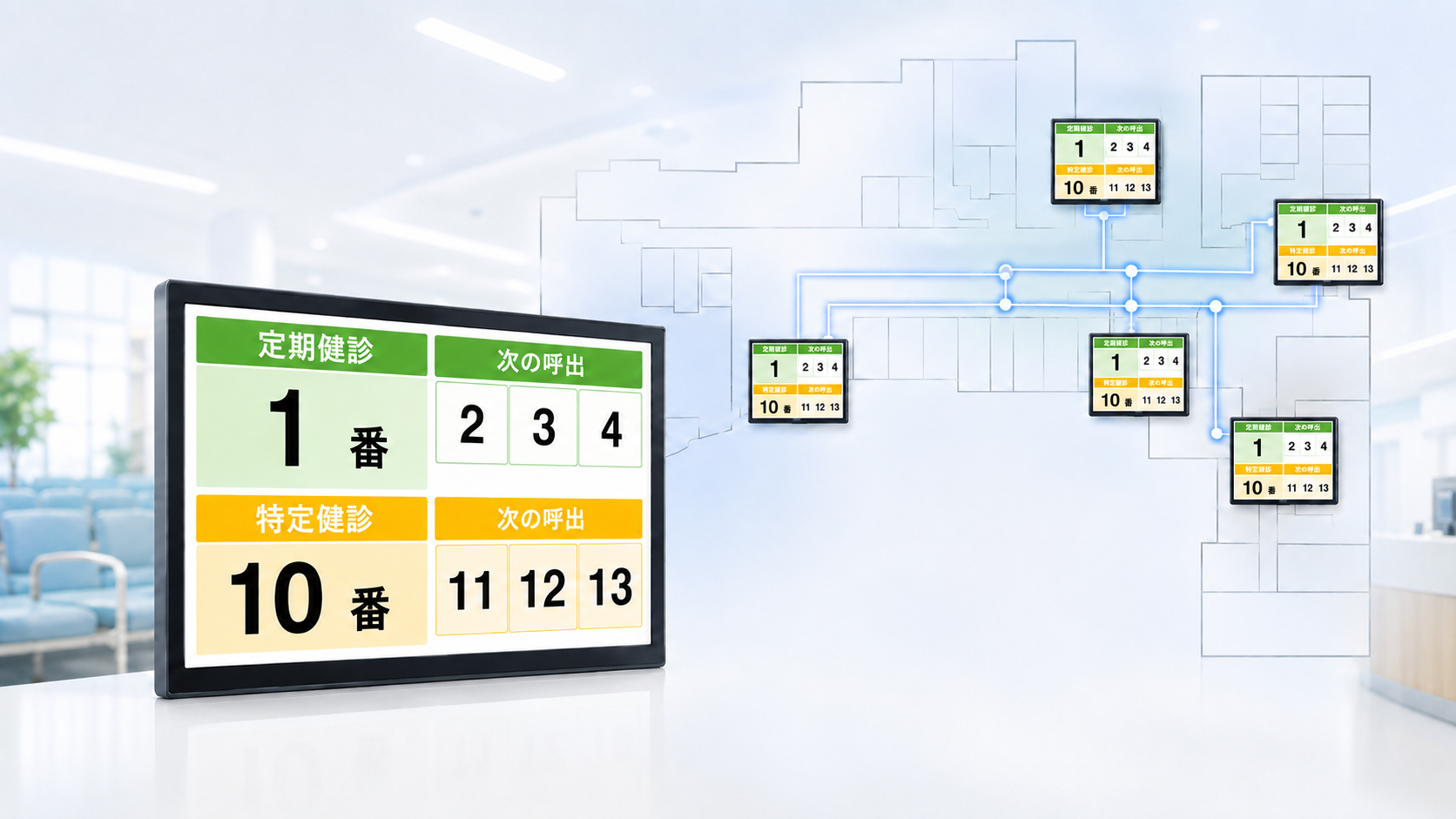 施設全体をカバーする配信ネットワーク